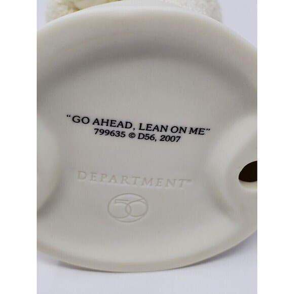 SNOWBABIES DEPT 56 FIGURINES "GO AHEAD, LEAN ON ME" 2007 RETIRED FRIENDSHIP - Picture 8 of 8